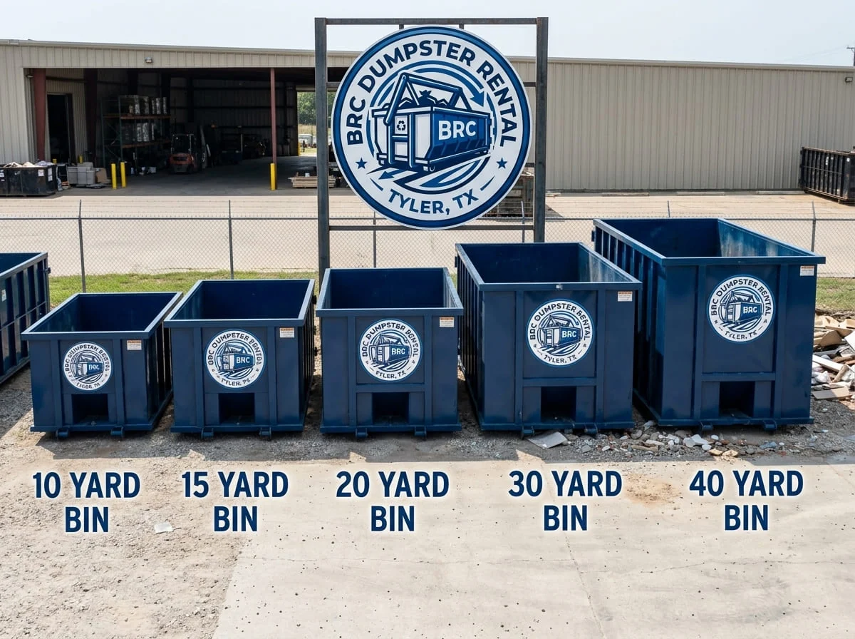 The Complete Dumpster Size Guide for Tyler, TX The Complete Dumpster Size Guide for Tyler, TX