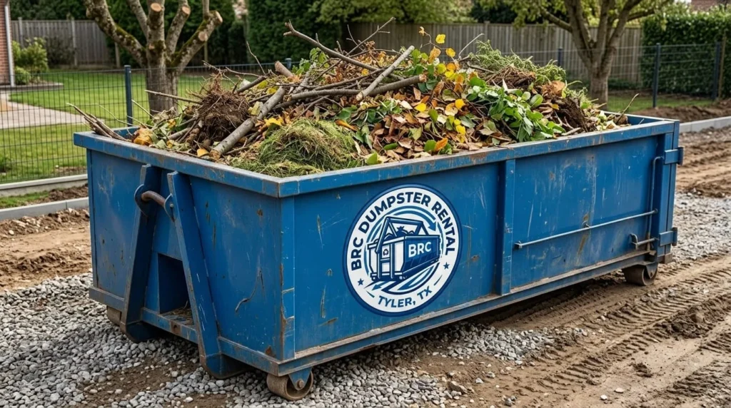 Yard Waste Dumpster Rental Tyler TX